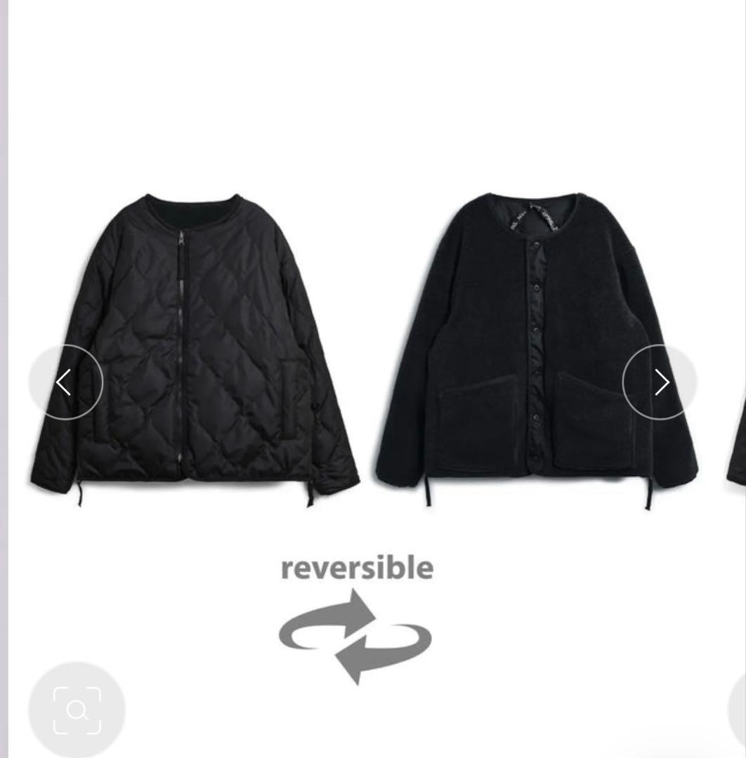 おちよ　TAION リバーシブル　ボアダウンジャケット