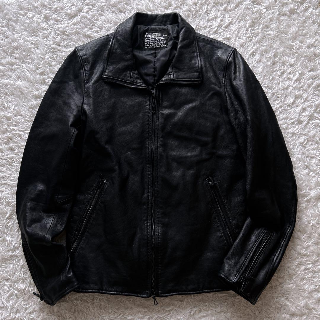 希少✨nano universe レザー　ジャケット　ライダース　ブラック