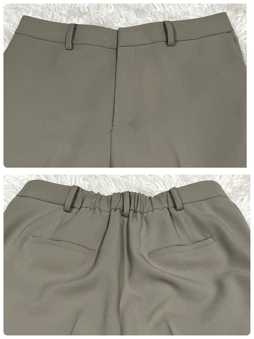 美品✨AOKI Oggiコラボ ノーカラージャケット パンツセットアップスーツ