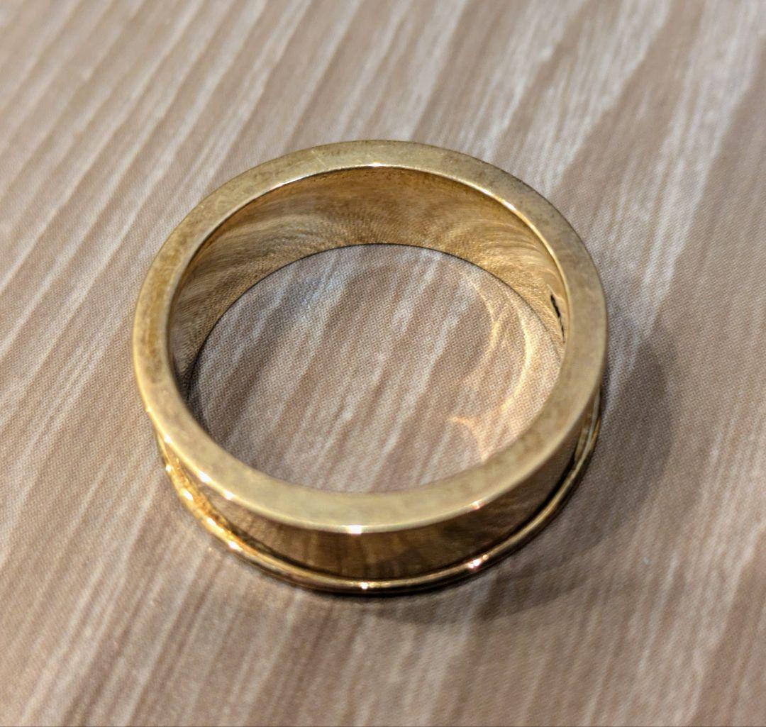 エングレーブド ゴールドリング