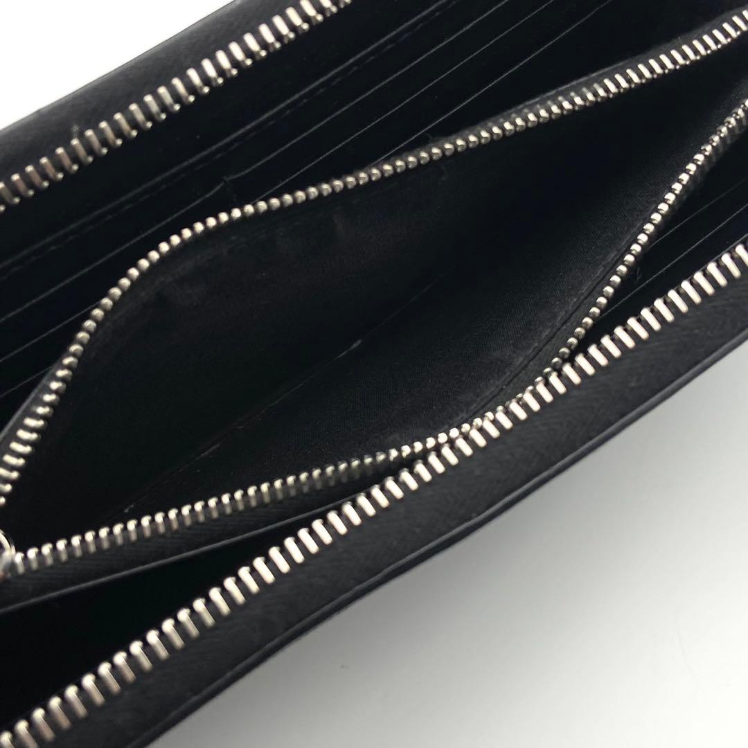 超極美品● ディオール 長財布 ラウンドファスナー トロッター ギャラクシー 黒