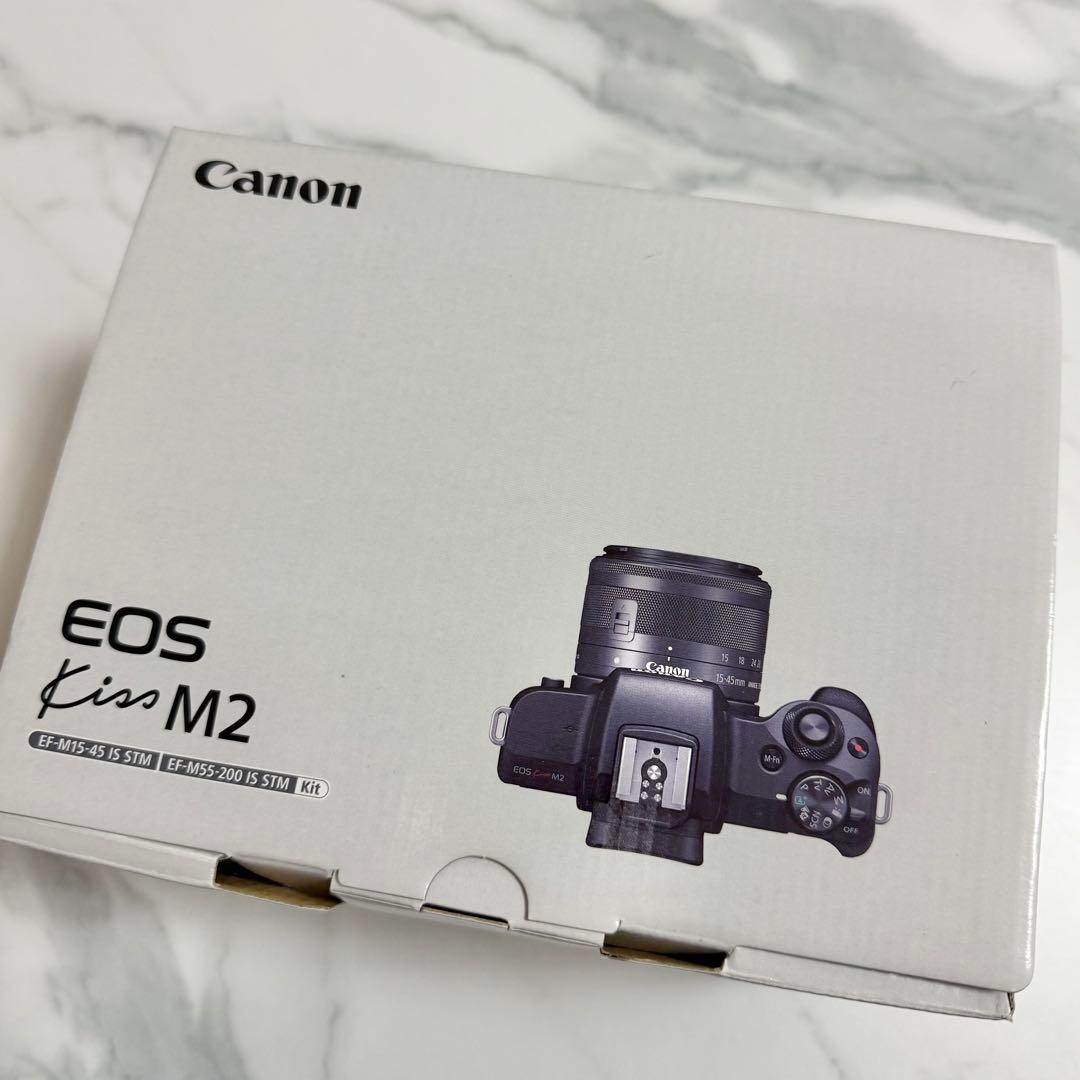 Canon EOS Kiss M2 ダブルズームキット ホワイト