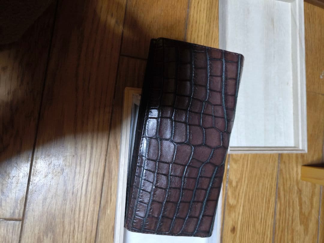 新品同様 桐箱入 定14万 クロコダイル ニロティカス 無双 多機能 長財布