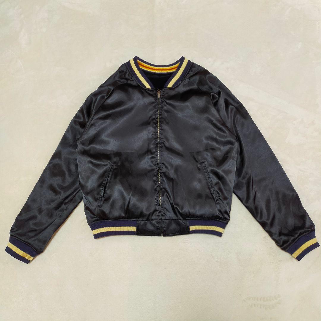 PEAKE'D YELLOW　別珍×サテン　40　リバーシブル　スカジャン