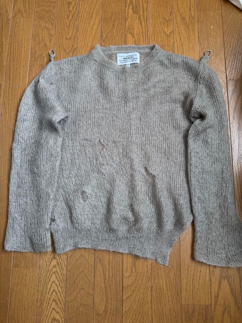 PEEL&LIFT ダメージモヘアニット