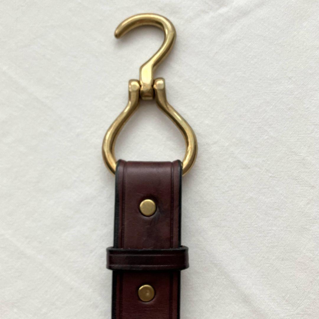 TORY LEATHER 2260 フック型バックルブライドルレザーベルト