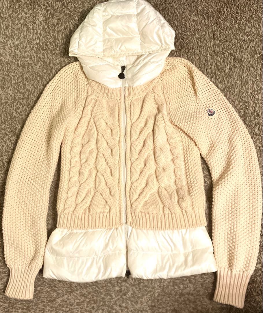 モンクレール　レディース　切り替えニットダウン　サイズS