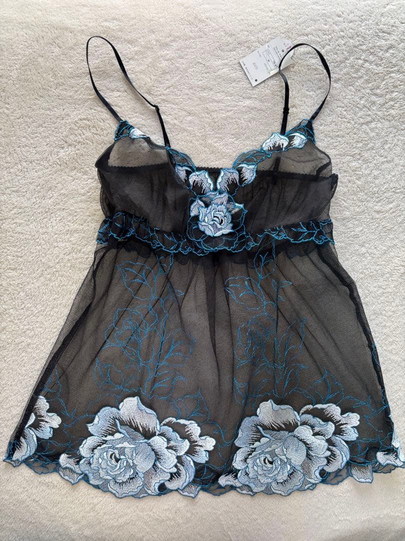 サルート アクアローズ C65 ブラ ソング ガーター キャミMサイズ BK