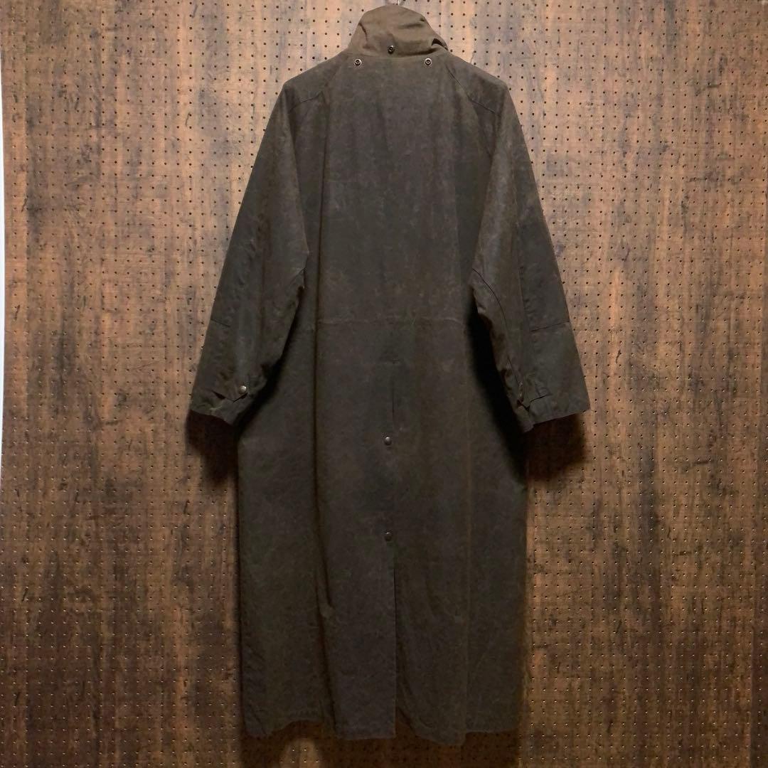 カナダ製　ダスターコート　オイルドジャケット　ドローバーコート　茶　rwm72