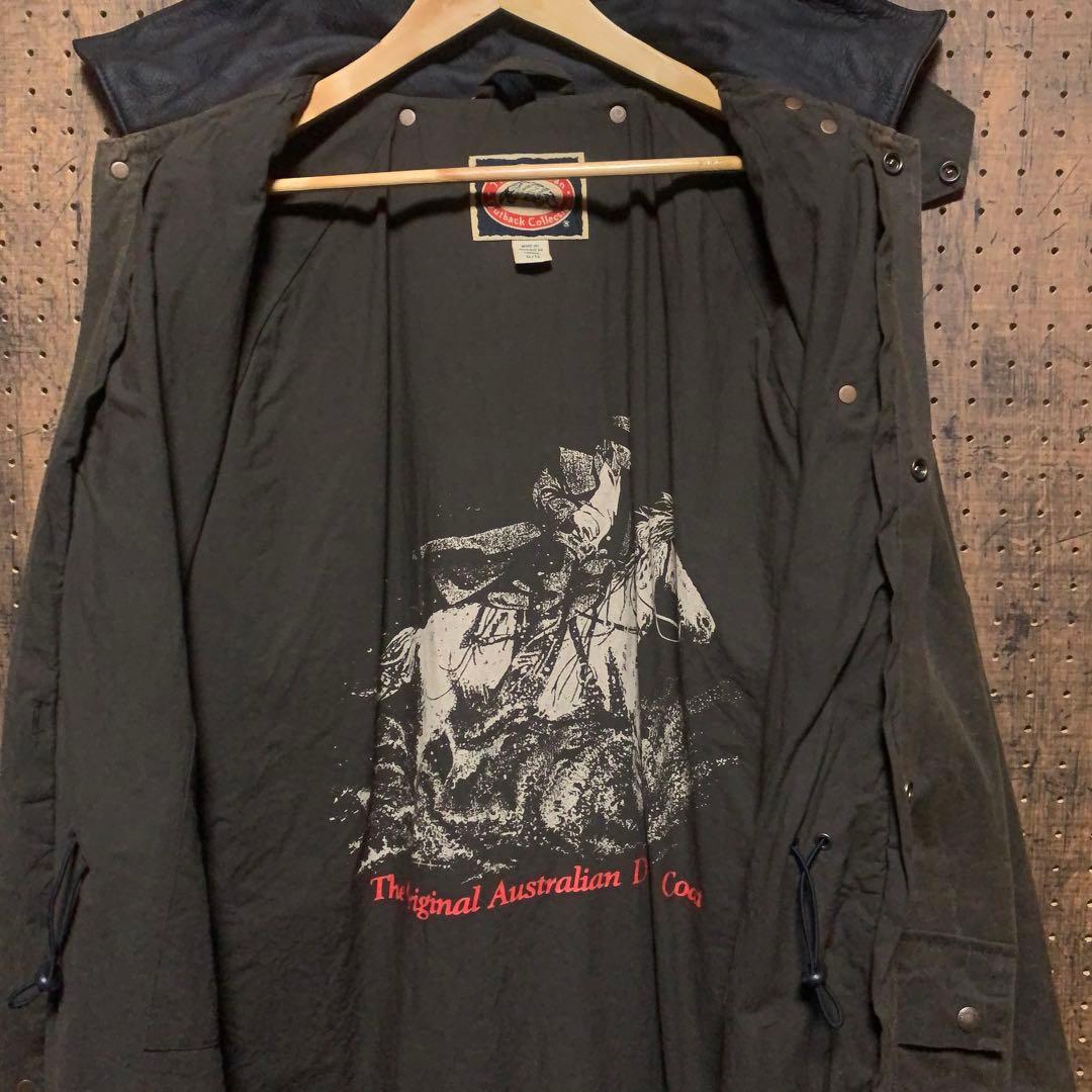 カナダ製　ダスターコート　オイルドジャケット　ドローバーコート　茶　rwm72