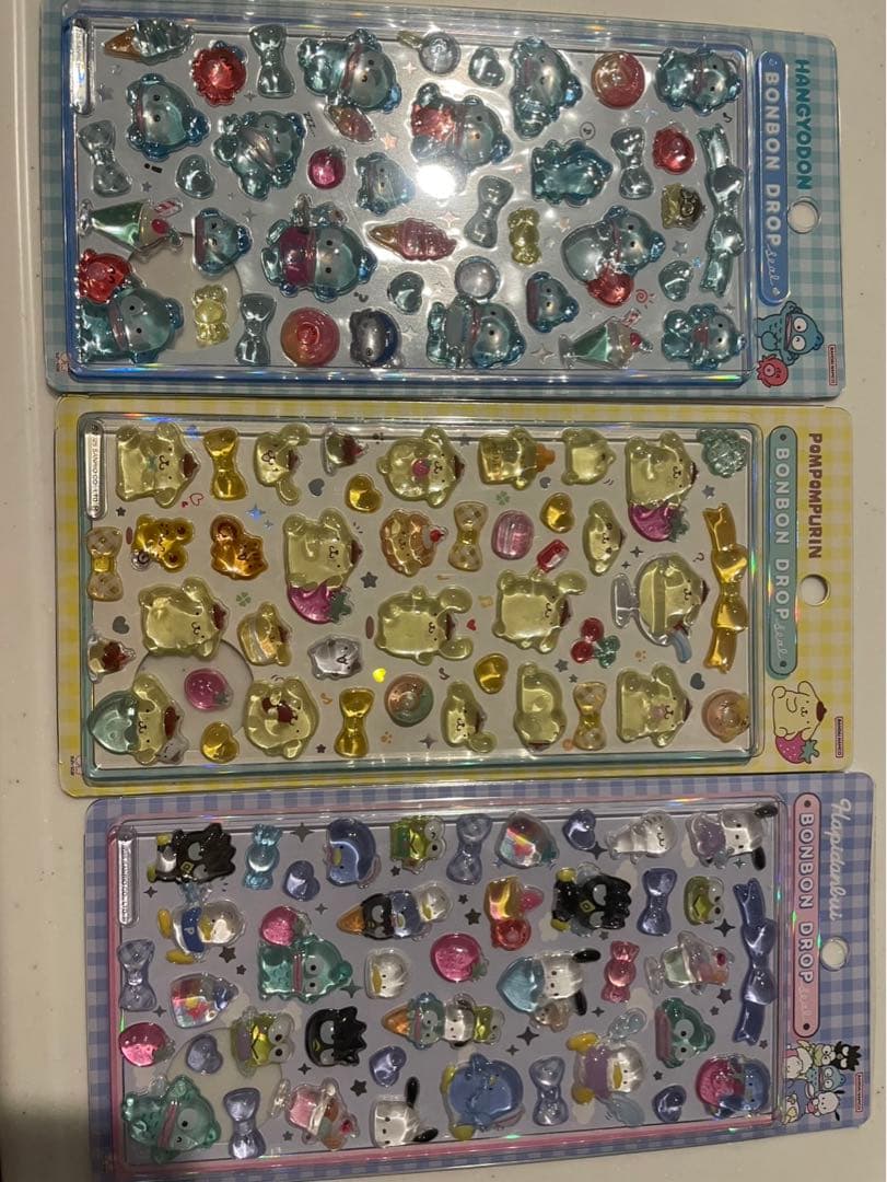 【本日発送】本日限りサンリオ第2弾ボンボンドロップシールセット 5マイセット