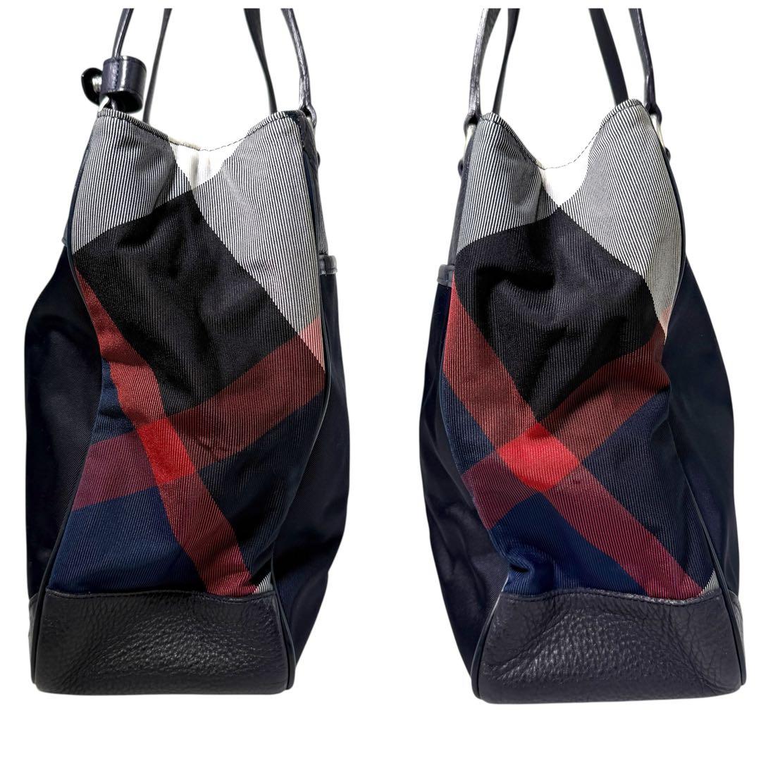 ブラックレーベルクレストブリッジ トートバッグ ノバチェック A4可 金具