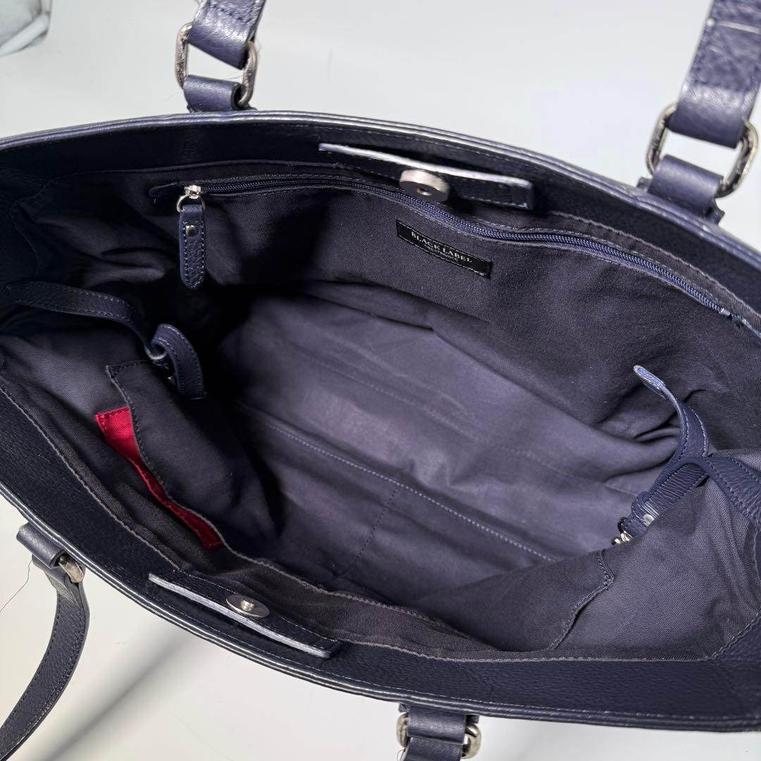 ブラックレーベルクレストブリッジ トートバッグ ノバチェック A4可 金具