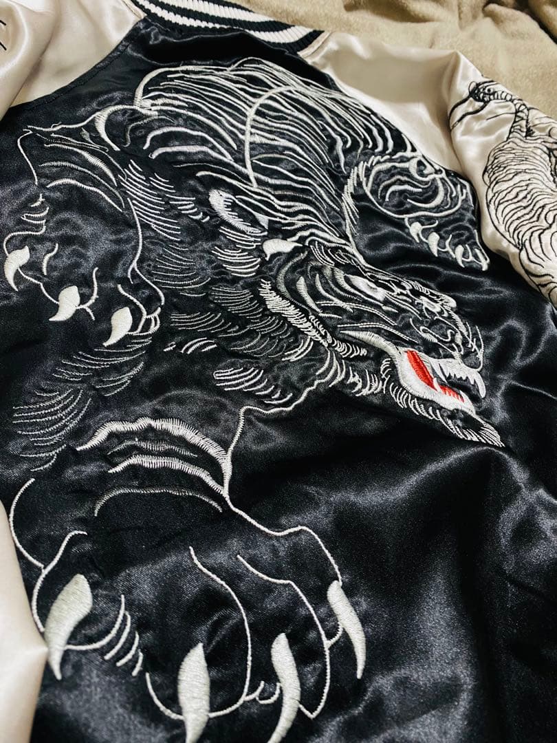 90s vintage studio hiro 虎日本限定 スカジャン サテン