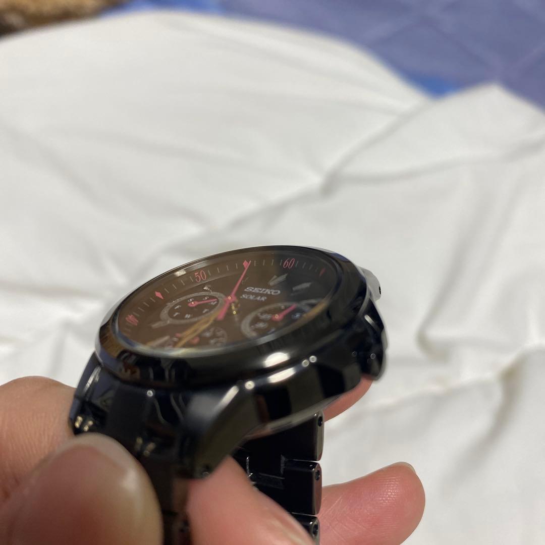 SEIKOソーラー時計　ブラック