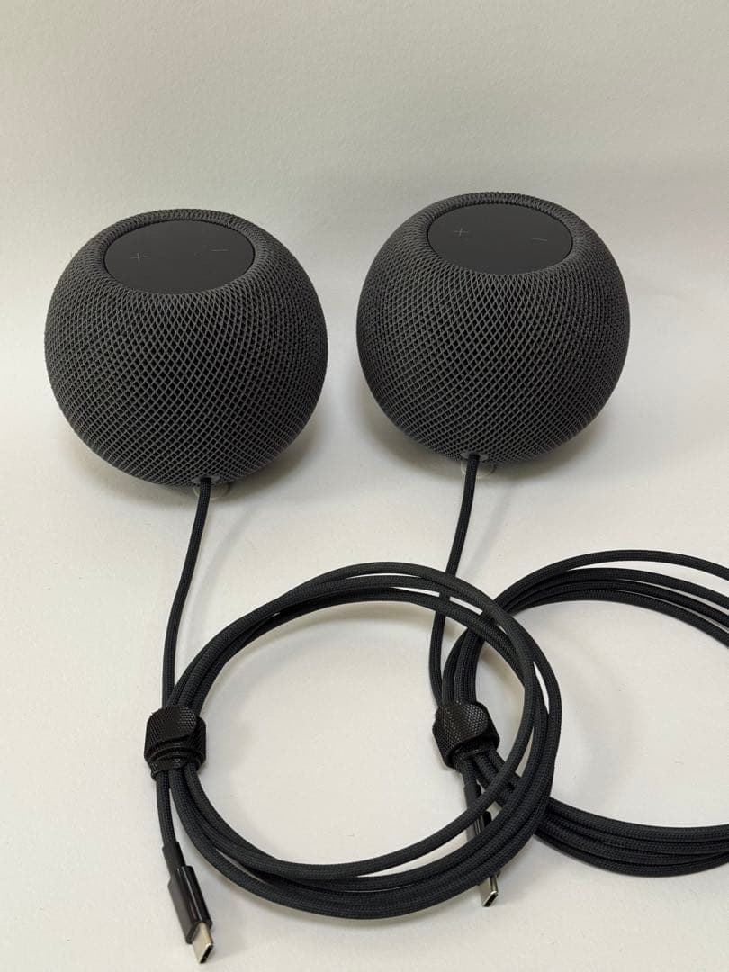 Apple  pod mini ブラック 2個 純正アダプタ付