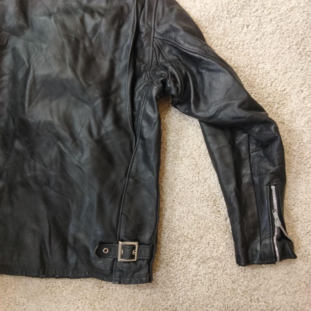 Schott ショット レザーシングルライダースジャケット 36　ライナー付き