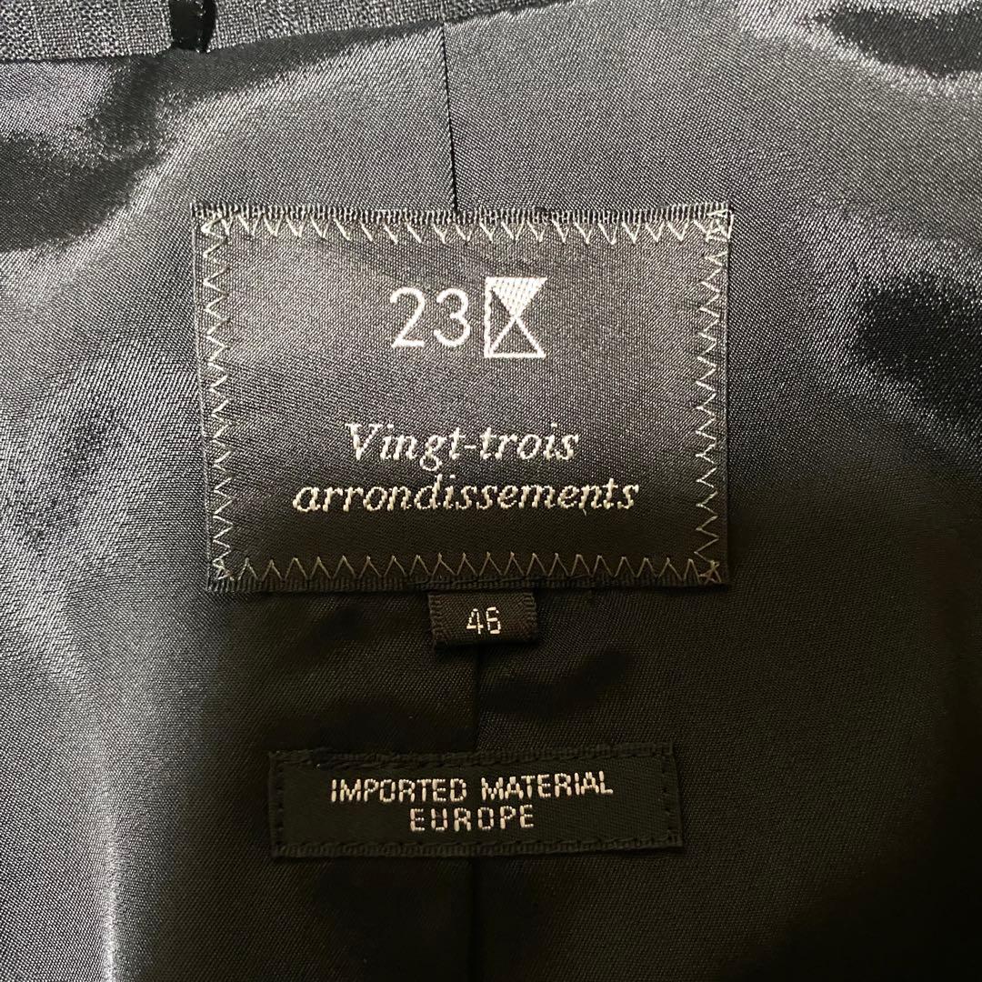 良品✨23区 スーツ セットアップ 大きいサイズ 3XL 黒 ジャケット パンツ