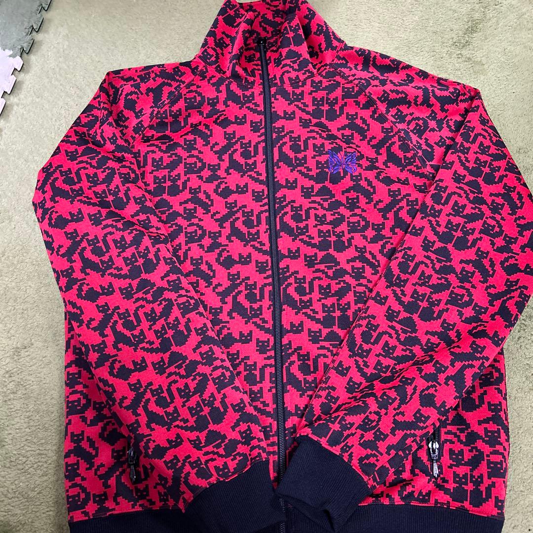 needls トラックジャケット　赤　猫