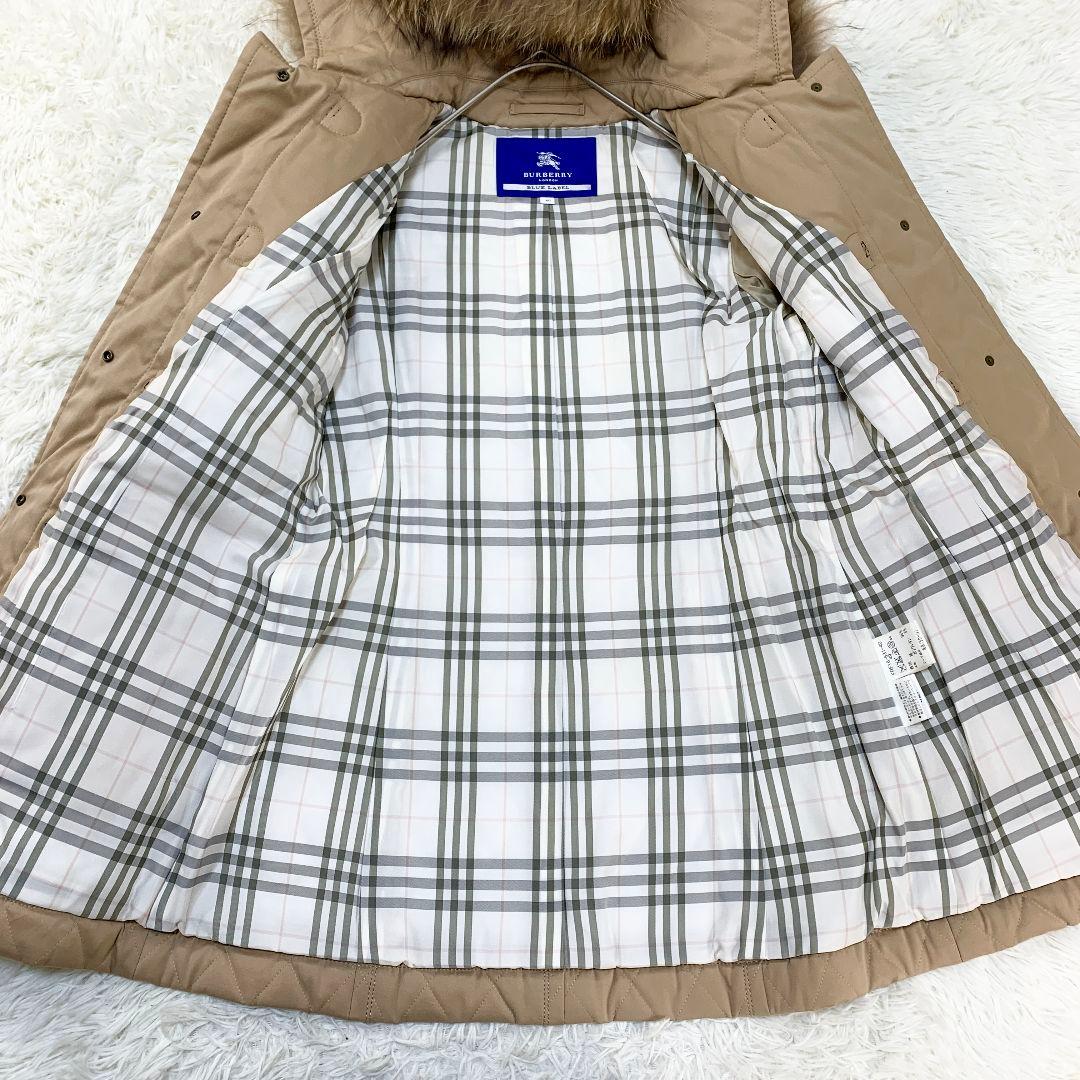 【良品】BURBERRY BLUE LABEL ダッフルコート　ベージュ　 L