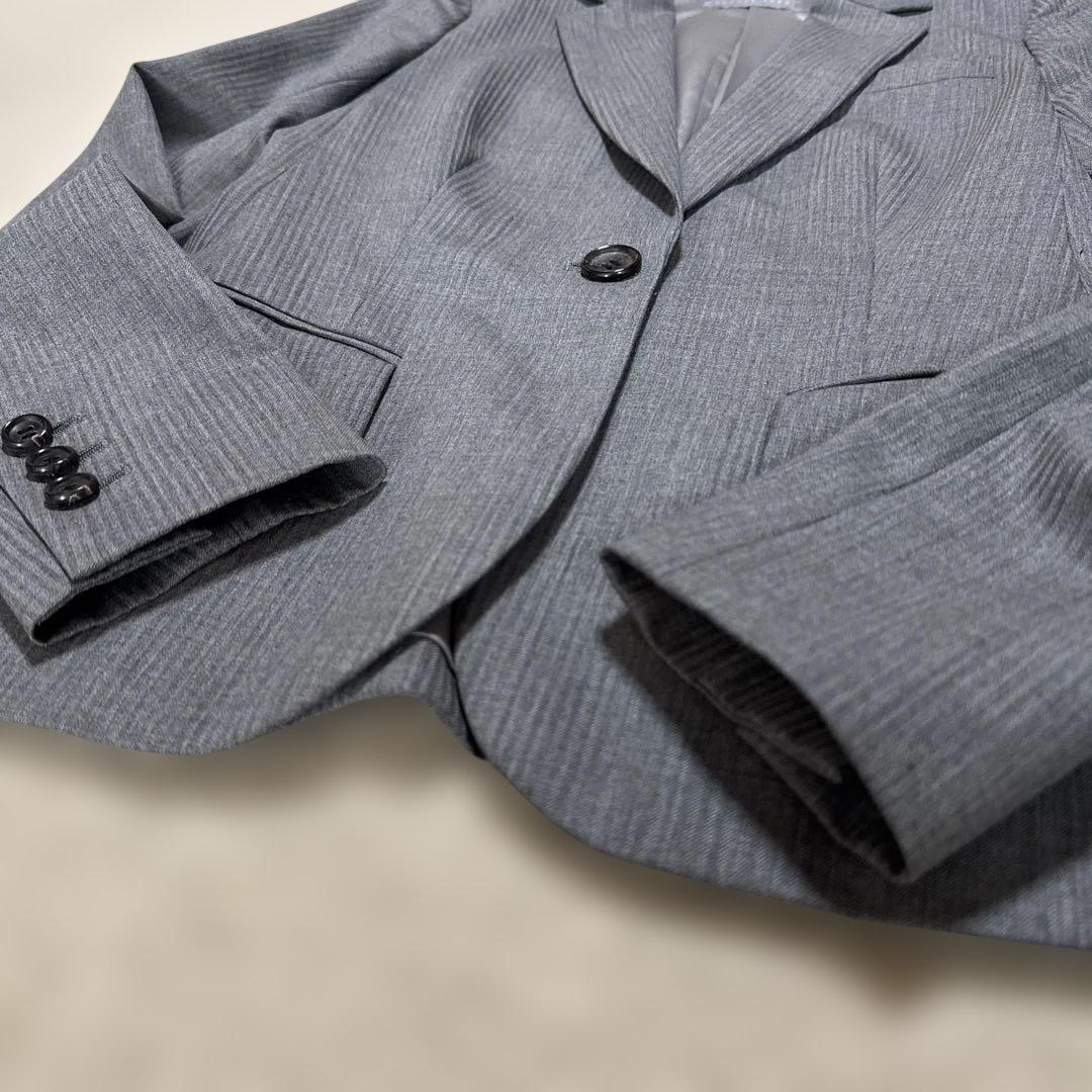 【美品】セオリーリュクス パンツスーツ セットアップ グレー フレア　38