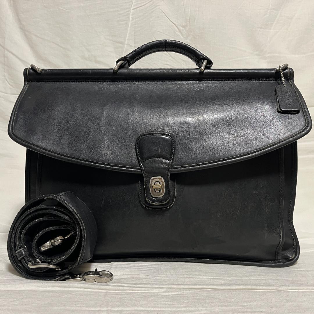 2WAY コーチ グラブタンレザー ビジネスバッグ ブラック B96