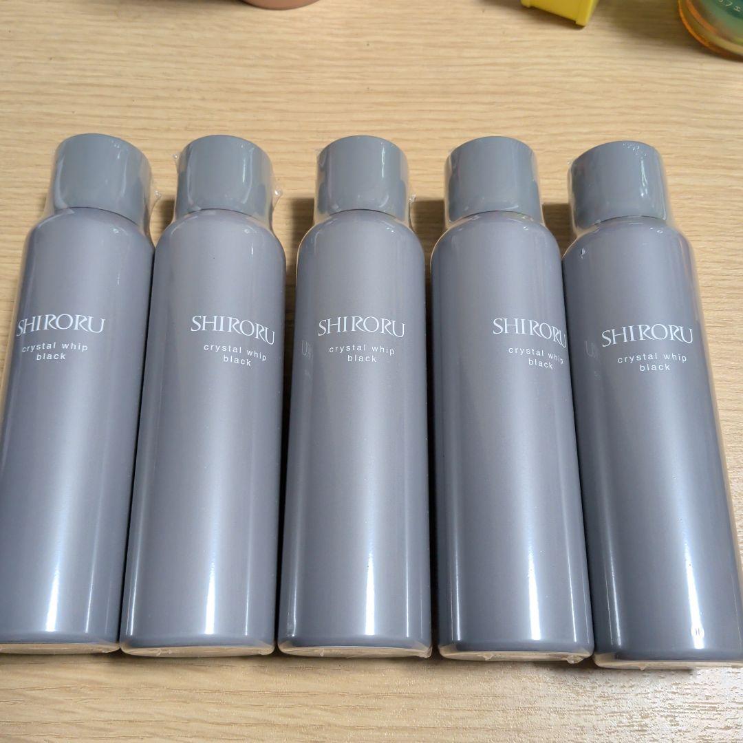 SHIRORU crystal whip black 120g　5本セット