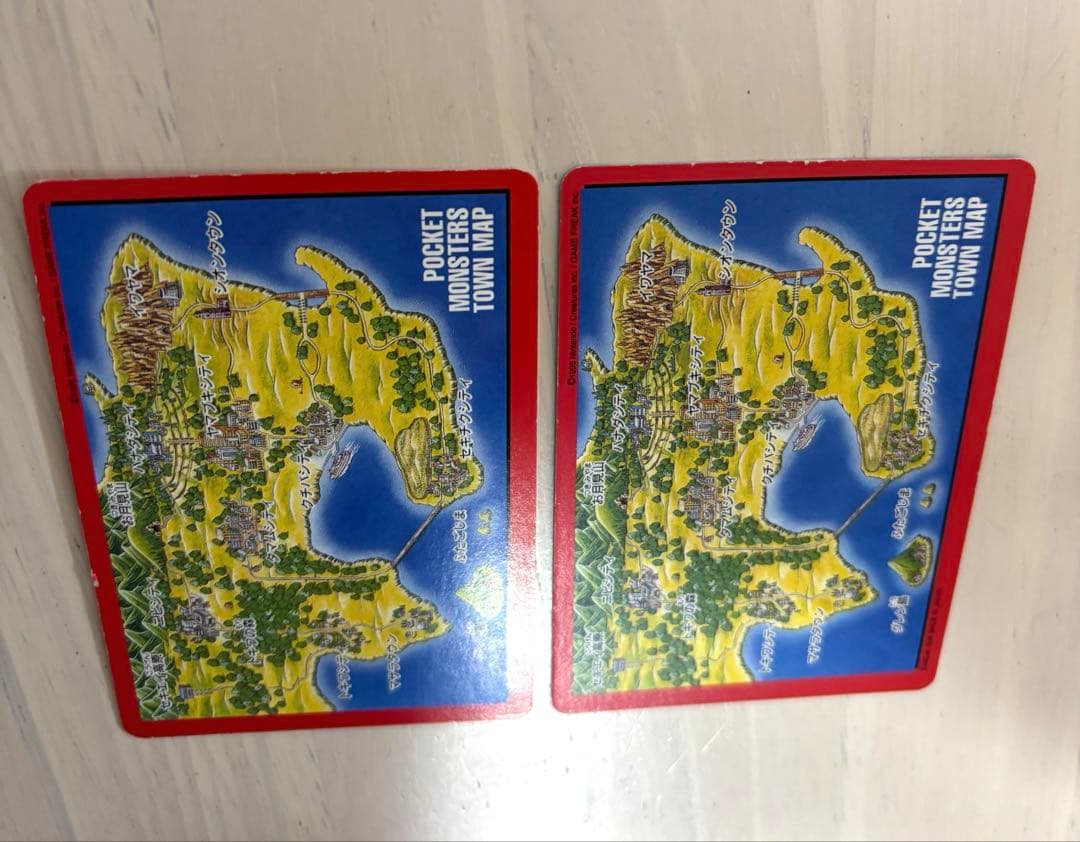 ポケモン カード 2枚セット 赤 青 タウンマップNo.000 156 パート2