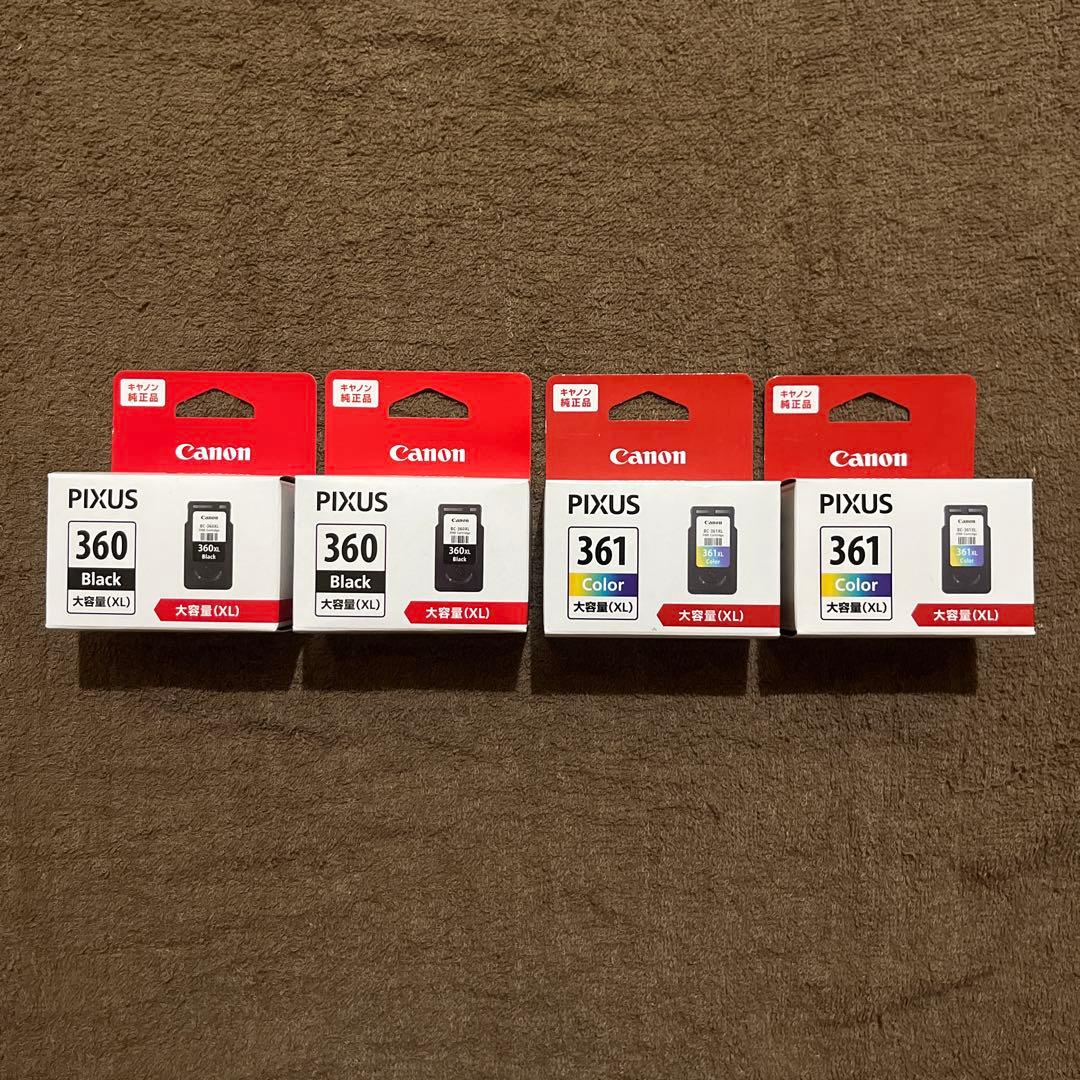 Canon BC361XL+360XL 純正大容量インクセット新品❷