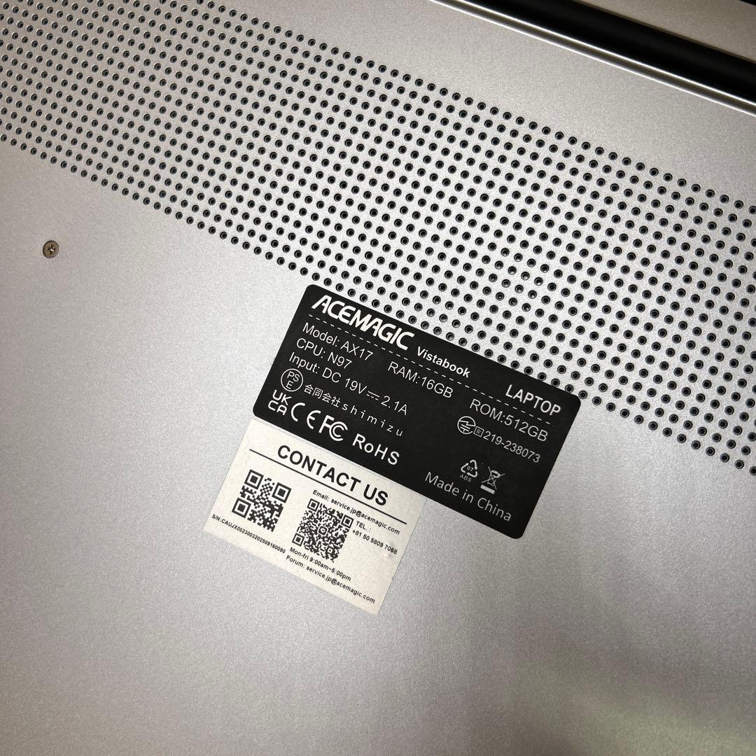 ACEMAGIC ノートパソコン N97 16GB/512GB