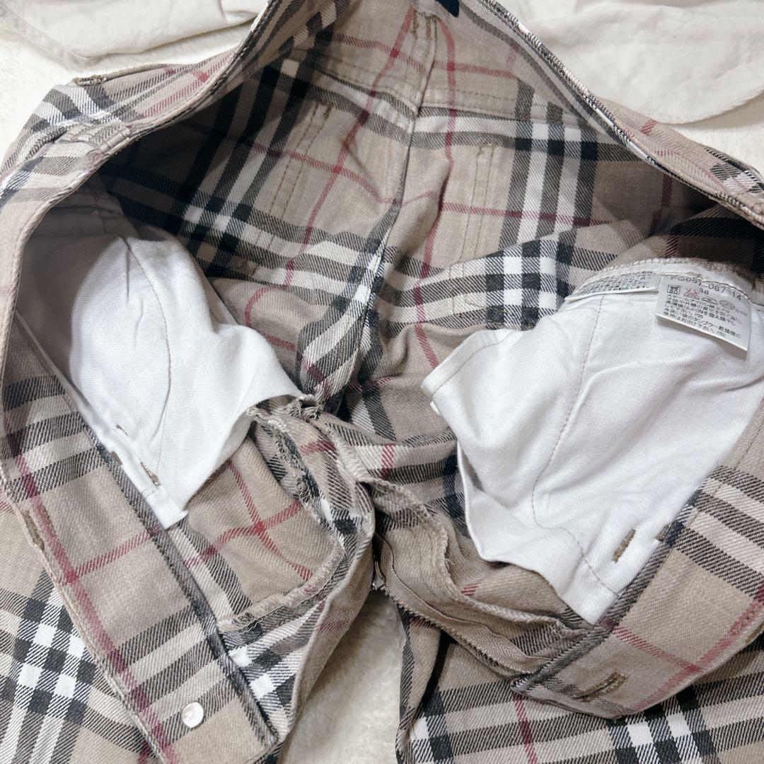 【コーデ売り】 バーバリーロンドン シャツ パンツ ノバチェック M パイル