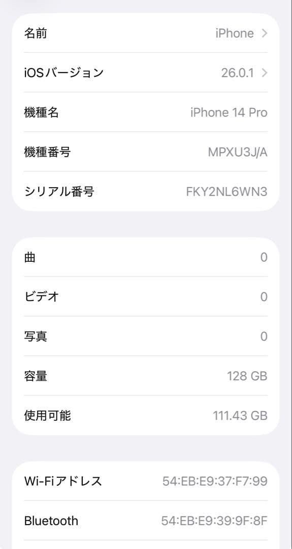 【ハシビロコウ 】　iPhone 14 Pro 128GB