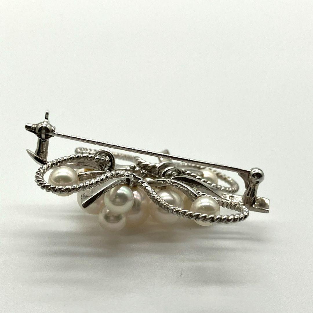 み*ら様 MIKIMOTO ミキモト　アコヤパール　ブローチ　コサージュ　シルバ