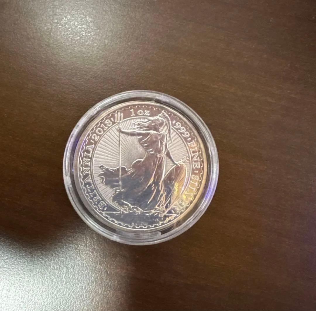 エリザベス女王 2ポンド ブリタニア銀貨 1オンス 