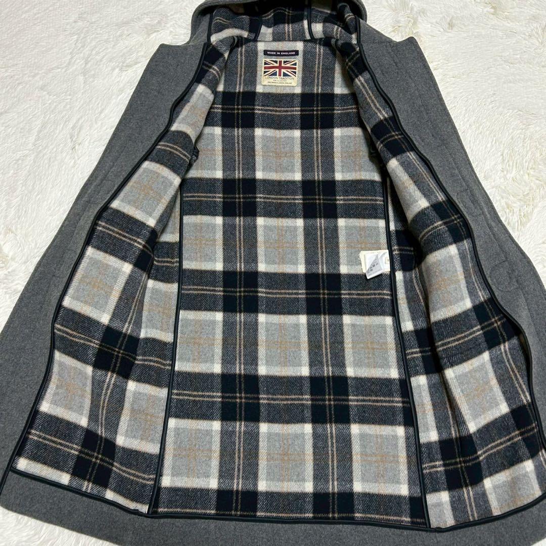 美品 ロンドントラディション スローブイエナ ダッフルコート 36 裏地チェック