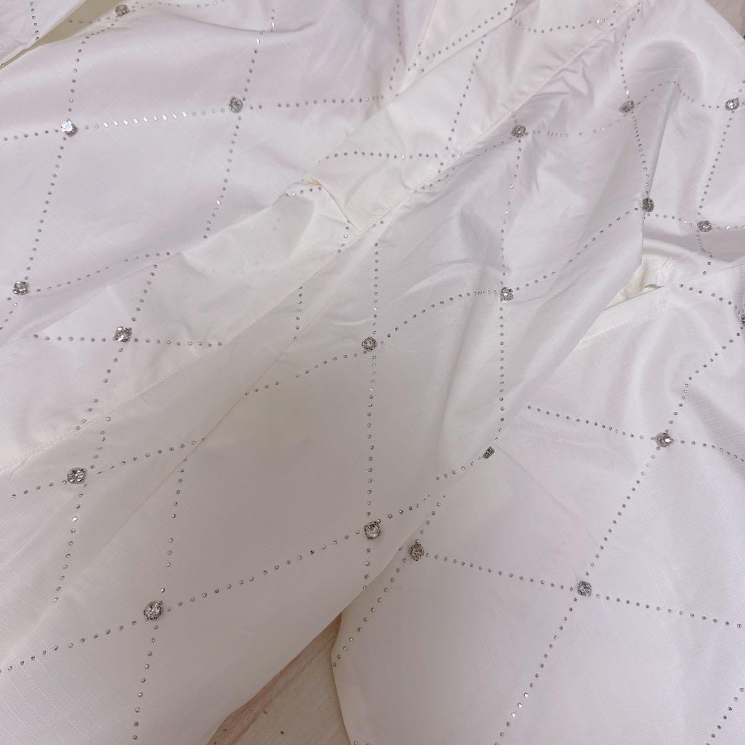 sugar 浴衣　アーガイルビジュー浴衣 リボンパールコサージュ 付き