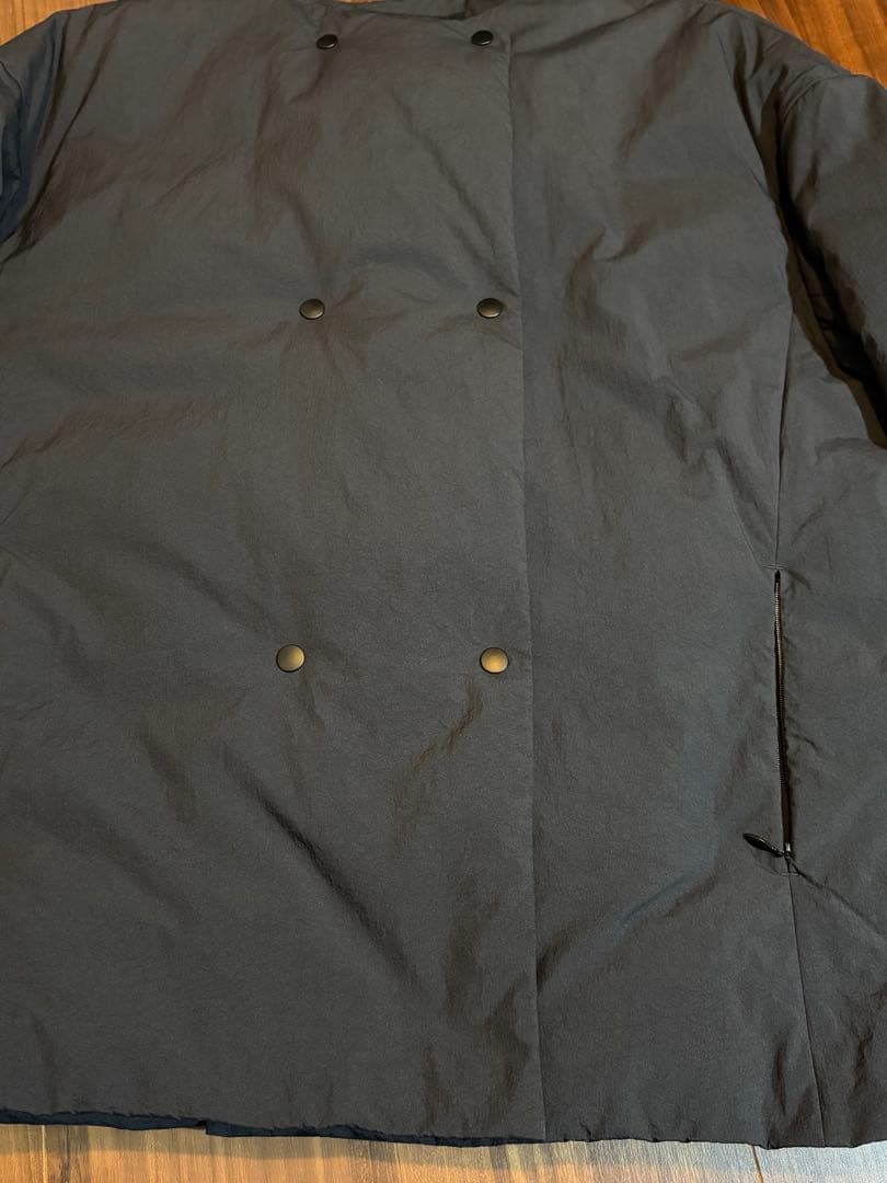 ステッチレス ノーカラー ダウンコート -撥水-