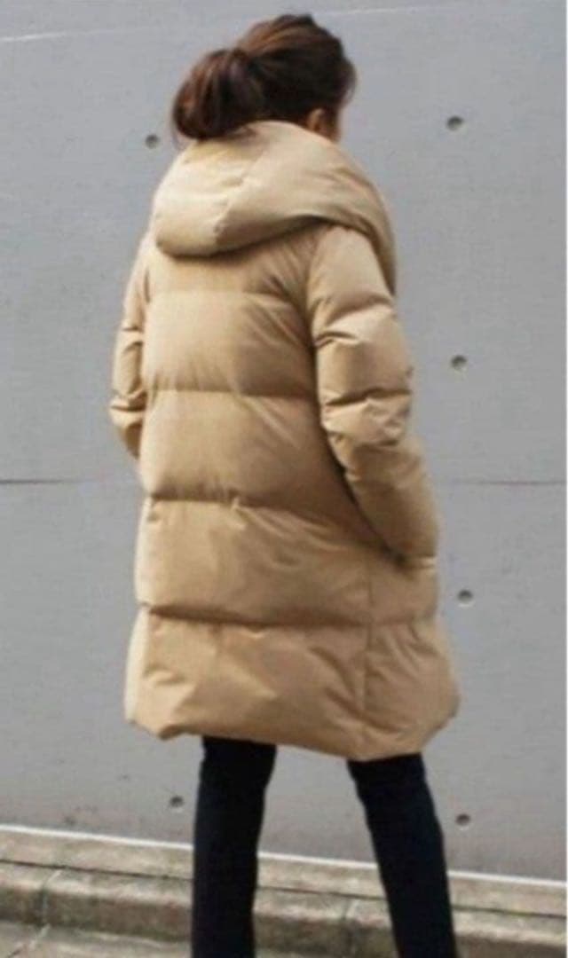 ☆極美品☆フレームワーク 定価49,500円 フードダウンコート ベージュ 40