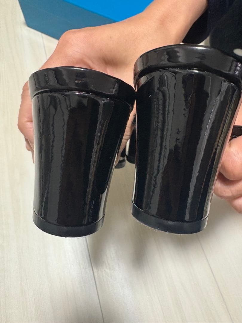 美品✨Lily Brown ビジューリボンストラップミュール