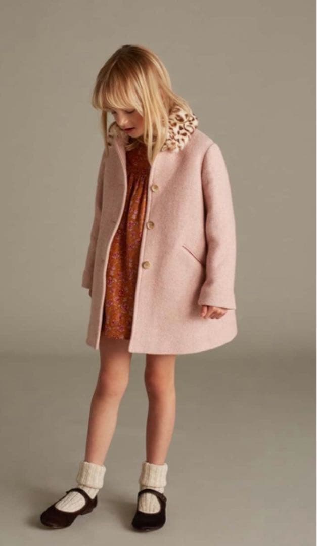 国内百貨店購入　ボンポワン　完売　ファー付き　コート　定価92,950円