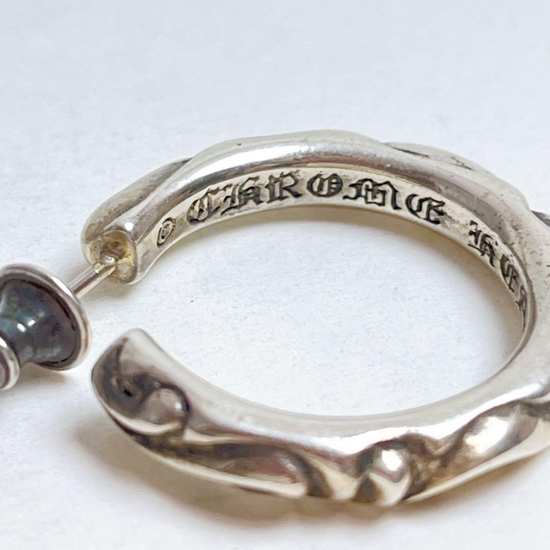 クロムハーツ　スクロール　ワイド　フープ　ピアス　1994 925