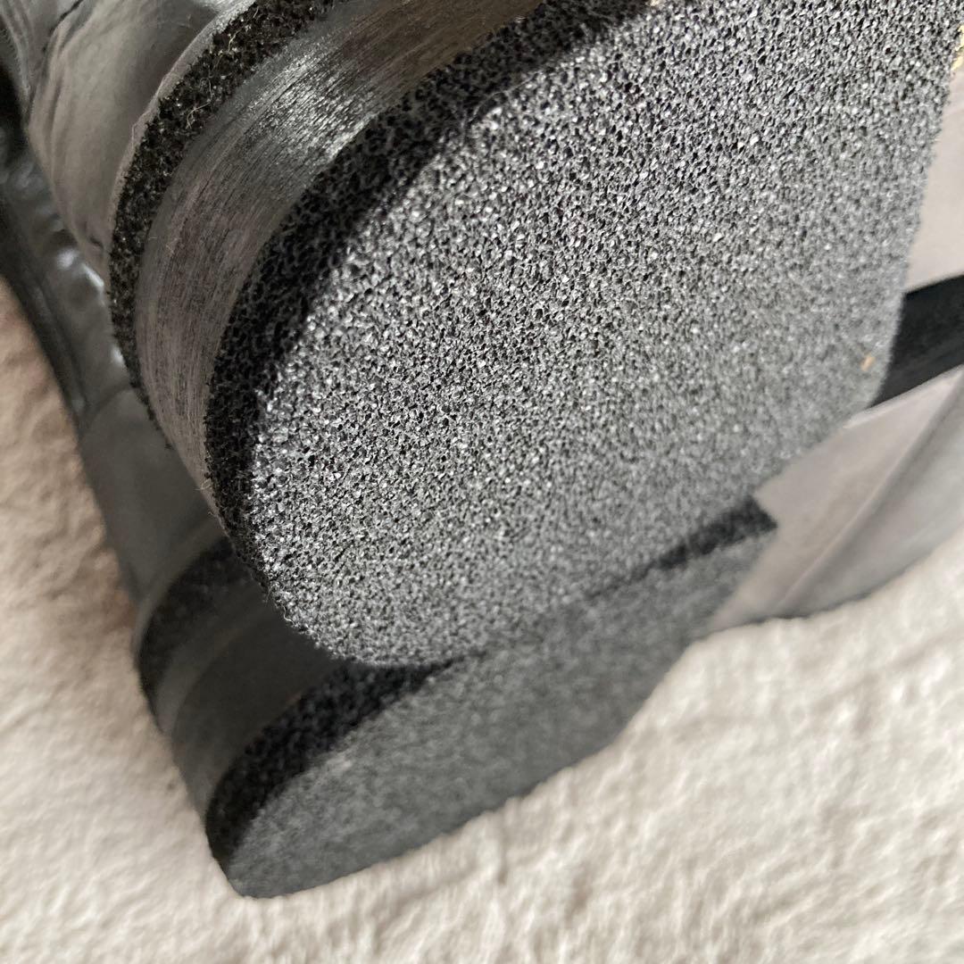 未使用品　HISTRY541 レザーレースアップブーツ　 イタリア製　ブラック