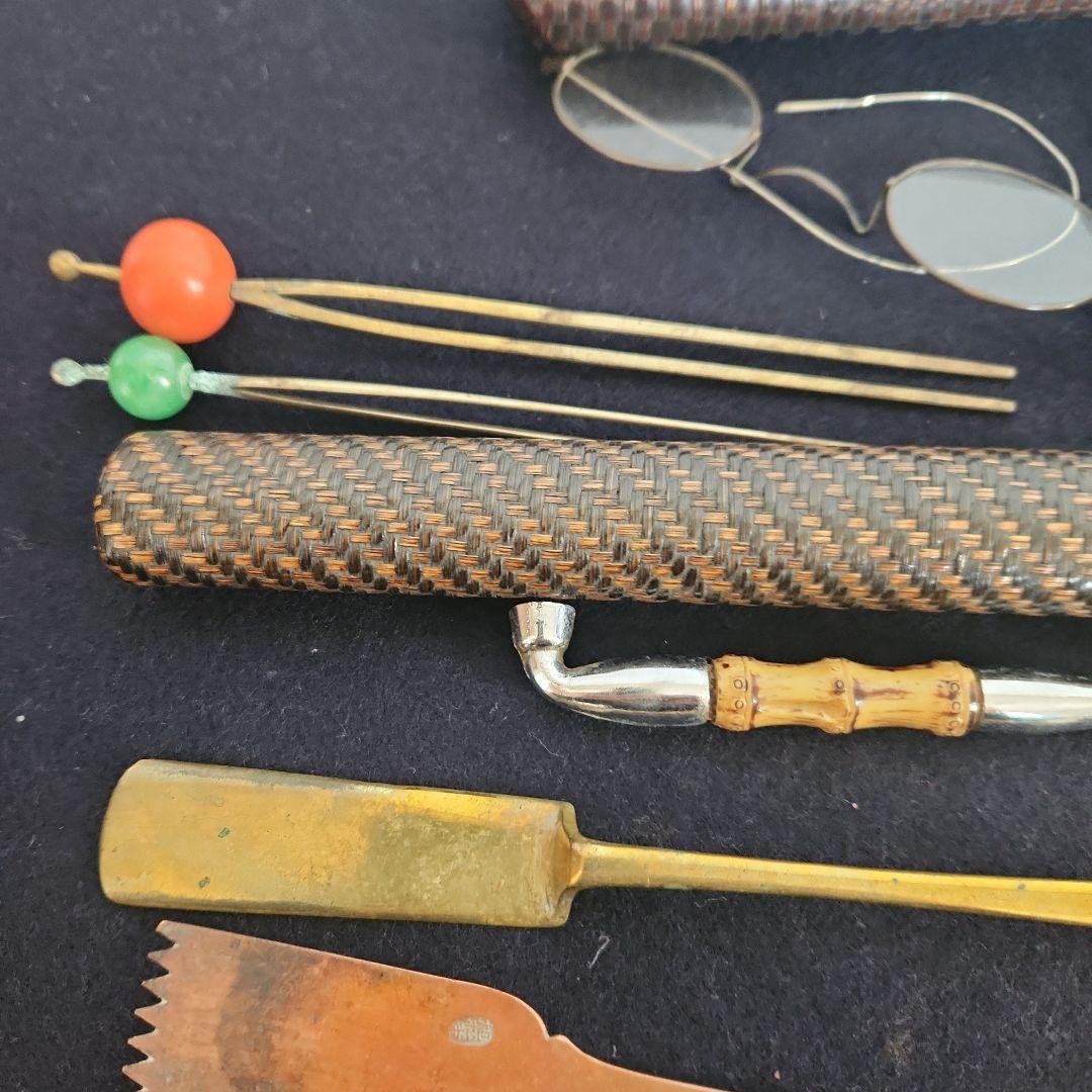 長*月様 メ*ル様 煙管‥古いメガネ入れ‥カンザシいろいろ