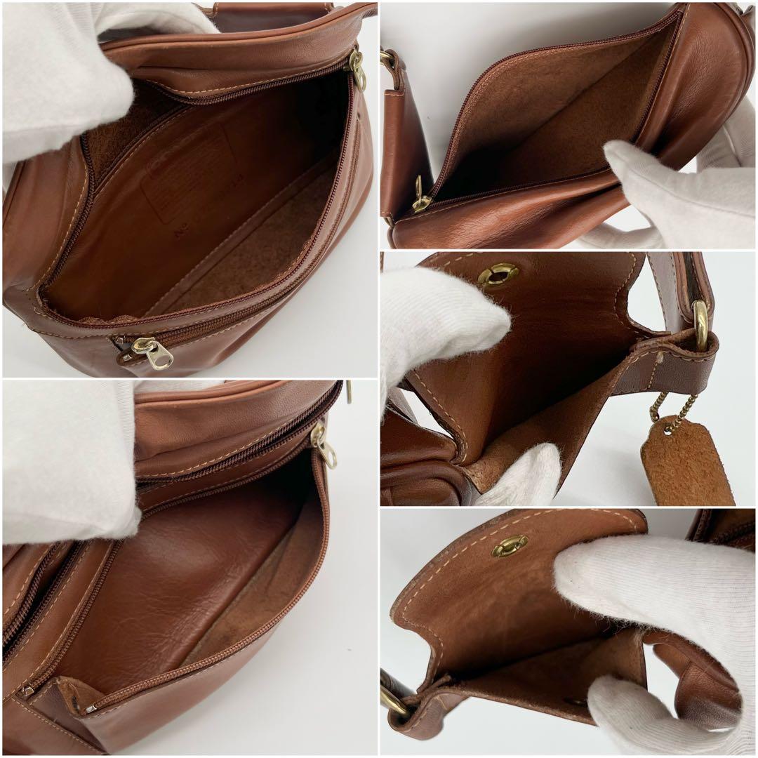 COACH ウエストポーチ ウエスト バッグ ボディバッグ レザー ブラウン