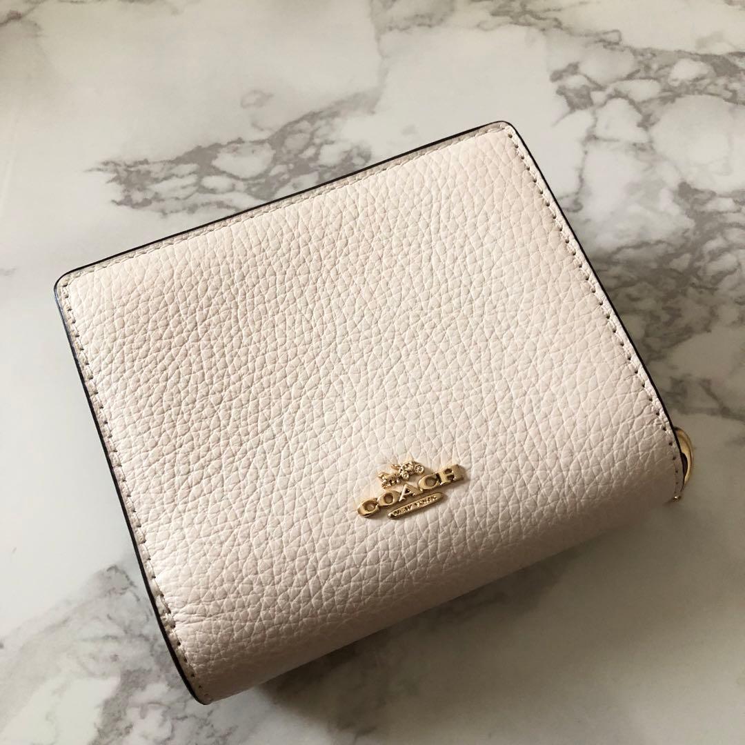 完売品 新品未使用 コーチ スヌーピー コラボ 折り財布 ミニ財布 白