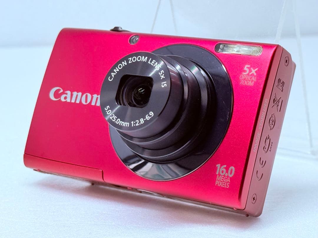 Canon PowerShot A3400 IS レッド 動作＆タッチ良好
