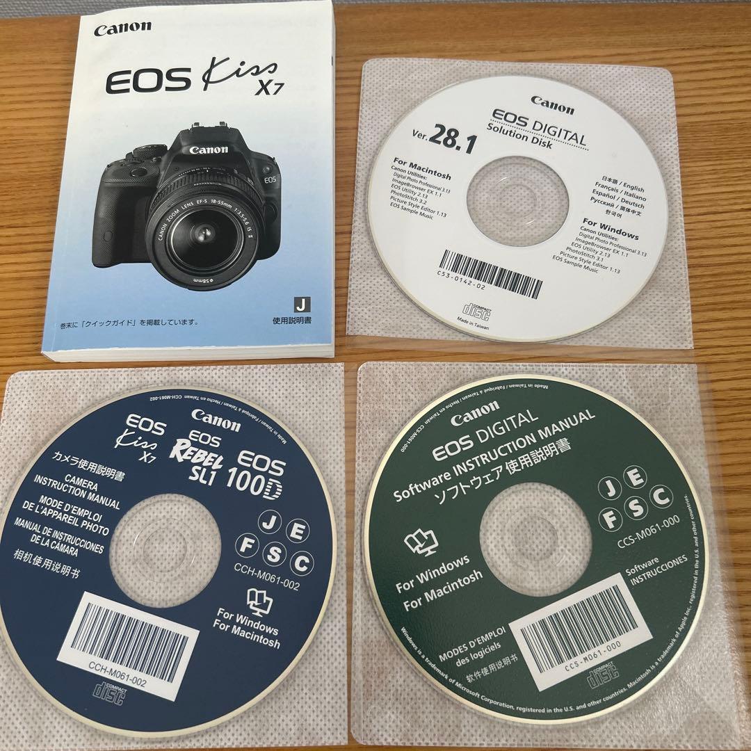Canon EOS Kiss X7 デジタル一眼レフカメラ　ダブルズームキット