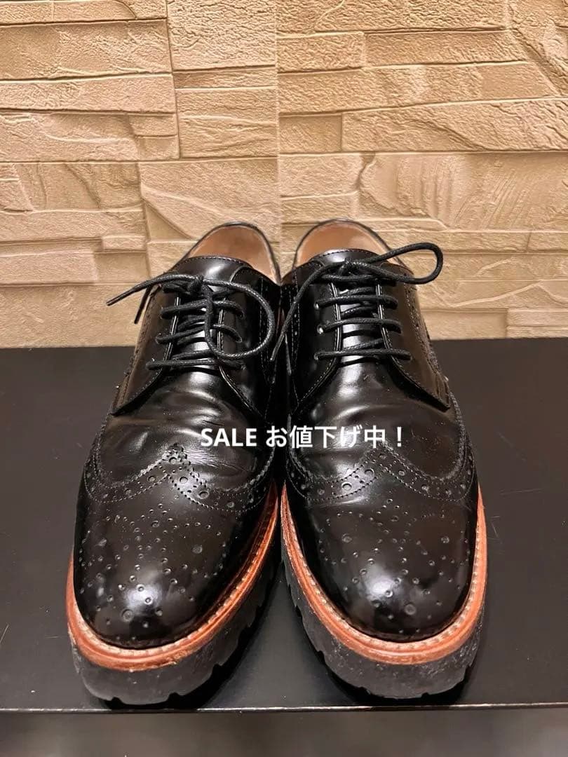 『美品』ファビオルスコーニ　レースアップ　黒　ローファー　チャーチ　マーチン