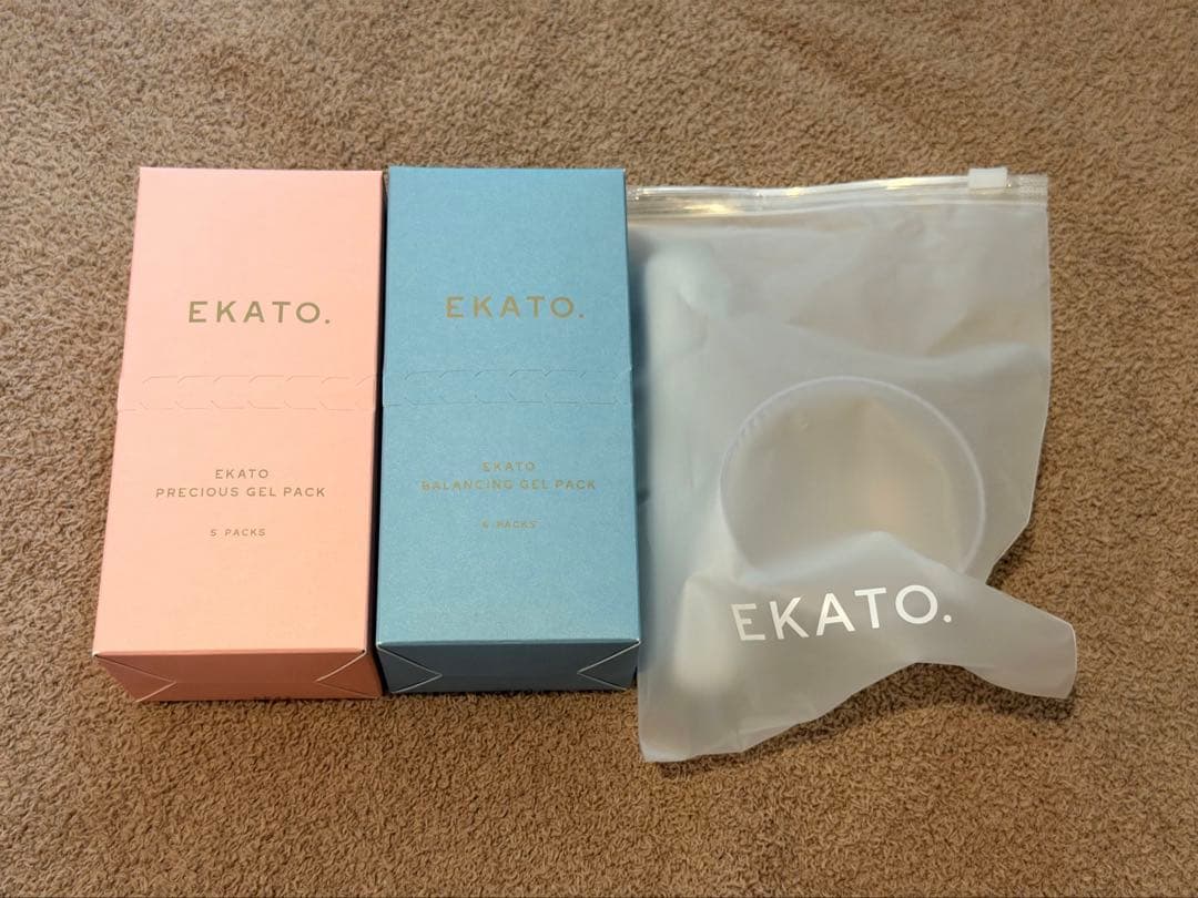 EKATO.炭酸パック2種セットおまけポーチ付き