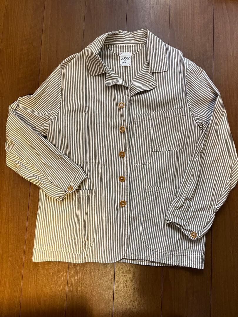 45R ストライプ ボタンジャケット